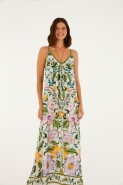 VESTIDO LONGO AZULEJARIA