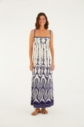 VESTIDO LONGO PEIXE CORRENTEZA