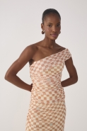 BLUSA TULE ESTAMPA MOSAICO