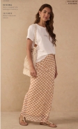 SAIA CROPPED TULE ESTAMPA MOSAICO