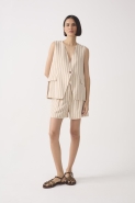 BERMUDA LINHO LISTRA LUREX